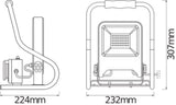 LEDVANCE LED-Bauleuchte 30W 4000K 2700lm LED Worklight R-Stand Socket 30 W 4 IP44