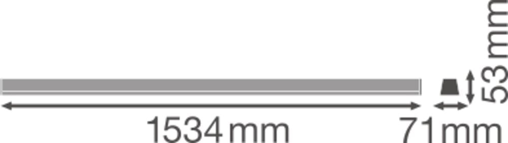 LEDVANCE LED-Lichtleiste 53W 4000K Konv TruSys W 53 W 4000 K SI DALI 7200lm si