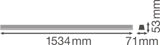 LEDVANCE LED-Lichtleiste 53W 4000K Konv TruSys W 53 W 4000 K SI DALI 7200lm si