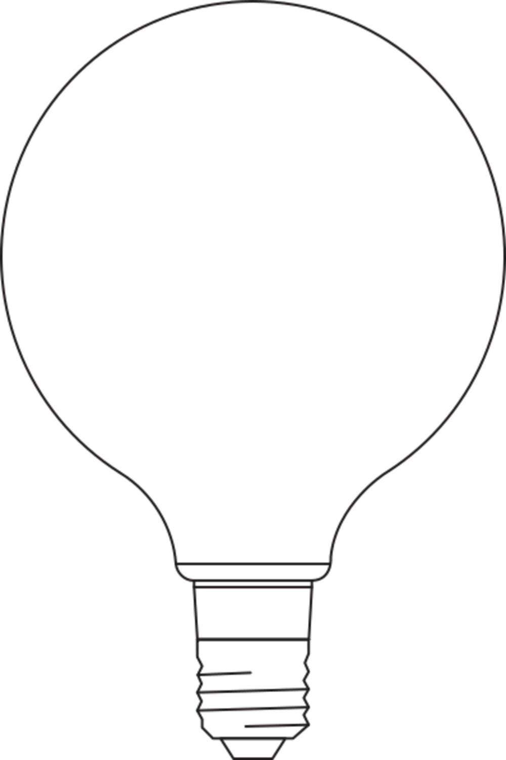 LEDVANCE LED-Kugellampe FM E27 6W 2400K SMART+ Filament Globe Dimmable 53 6 ws