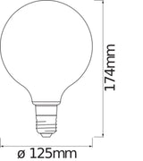 LEDVANCE LED-Kugellampe FM E27 6W 2400K SMART ZB Fil Globe 52 DIM 6W 824 23 ws