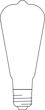 LEDVANCE LED-Röhrenlampe FM E27 ST64 6W SMART+ Filament Edison Dimmable 53 2400K