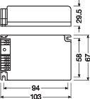OSRAM LED-Trafo 32,5-77W 1000mA 42V IP20 Optotronic OT FIT 75/220-240/1A6 CS Kstg