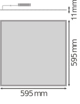 LEDVANCE LED-Panel 595x595mm 40W 4600lm BIOLUX HCL PL 600 S 40W TW DALI 2700-650