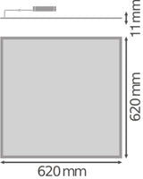 LEDVANCE LED-Panel 620x620mm 40W 4600lm BIOLUX HCL PL 625 S 40W TW DALI 2700-650