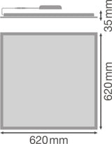 LEDVANCE LED-Panel 620x620mm 35W 3000K PL COMP 625 V 35W 830 840 U19 PS 3300lm