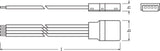 LEDVANCE Kupplung/Verbinder flex mehrf LS AY VAL -CP/P4/500/P 4p 516mm