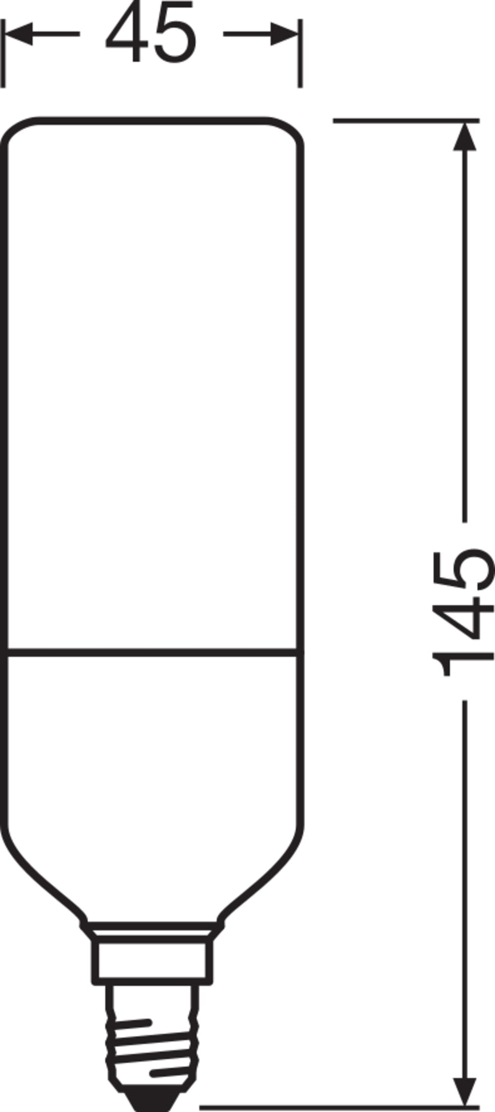OSRAM LED-Röhrenlampe E14 0,5W 1500K ws LED Star Classic Stick Flame 0.5W 5 10lm
