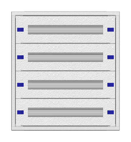 Aufputz-Feldverteiler 2A-12K, H640B590T100mm flach