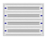 Aufputz-Feldverteiler 3A-12K, H640B810T180mm