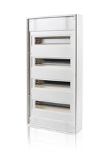 Aufputz Verteiler 4-reihig, 48TE, reinweiß, ohne Türe