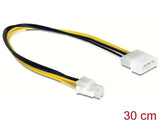 Delock Kabel P4 Stecker zu Molex 4 Pin Stecker 30cm