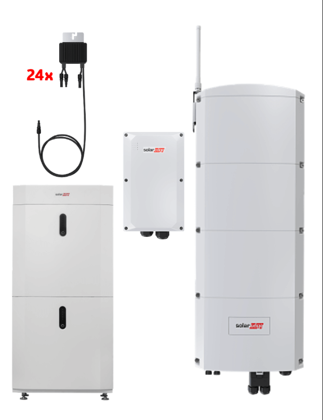 SolarEdge Single Kit Backup 10 kW mit 9,7 kWh für CH