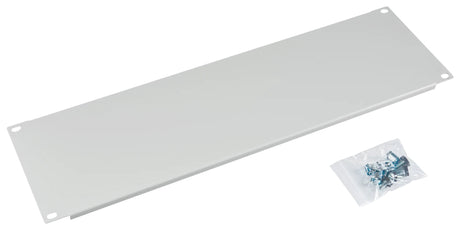 Blindplatte Stahl, 19", 3HE, RAL7035