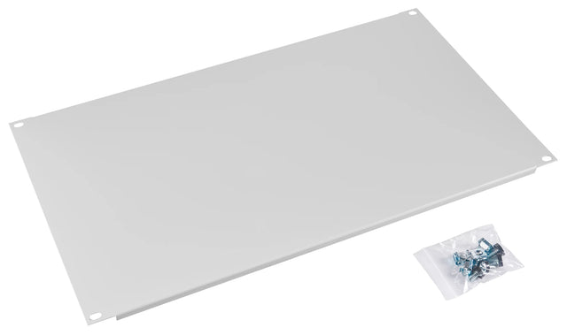 Blindplatte Stahl, 19", 6HE, RAL7035