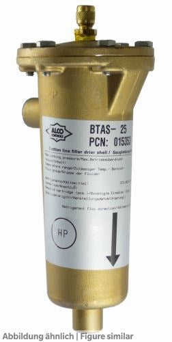 Saugl.-Filtertrockner-Gehäuse BTAS25 16mm (5/8") löt