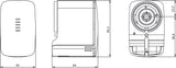 THEBEN Stellantrieb KNX Heizkörperventil Cheops S 10m KNX inkl.Ankoppl