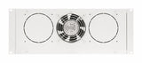 Dachlüfter mit 1 Ventilator u. Thermostat, 19", 4HE, RAL7035