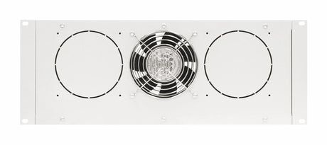 Dachlüfter mit 1 Ventilator u. Thermostat, 19", 4HE, RAL7035