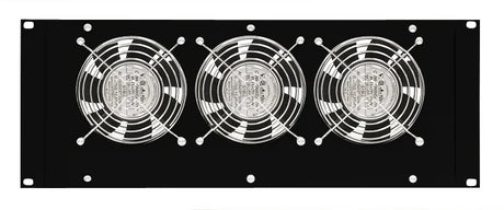 Dachlüfter mit 3 Ventilatoren u.Thermostat, 19", 4HE,RAL9005