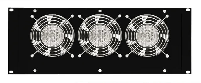 Dachlüfter mit 3 Ventilatoren u.Thermostat, 19", 4HE,RAL9005