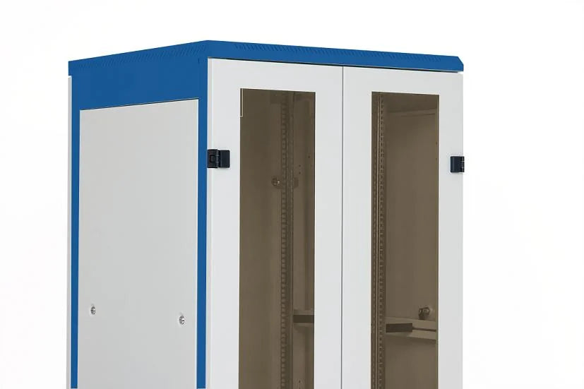 Doppel-Tür Glas für DS/DSZ/DSS(IP20) 45HE, B=800, RAL7035