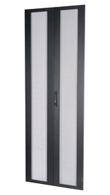 Doppel-Tür Metall perforiert 80% f. S-RACK 42HE B800 RAL9005