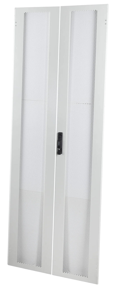 Doppel-Tür Metall perforiert 80% f. S-RACK 47HE B800 RAL7035