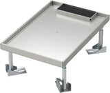 Doppelboden Deckel für Bodendose RB 7M, 265x178x100-145mm