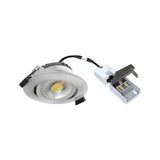 DOTLUX LED-Downlight CIRCLEmini-flat 6W 2700K/3000/4000K COLORselect Edelstahl