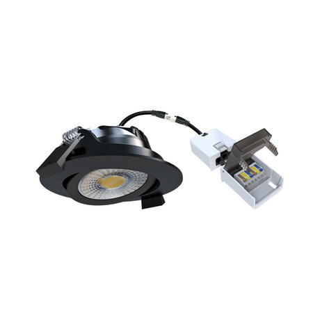 DOTLUX LED-Downlight CIRCLEmini-flat 6W 2700K/3000/4000K COLORselect Schwarz