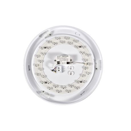 DOTLUX LED-Leuchte LUNAnoir Rauchglasoptik IP40 Ø400mm 20W 2700K