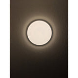 DOTLUX LED-Leuchte LUNAnoir Rauchglasoptik IP40 Ø400mm 20W 2700K