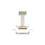 DOTLUX LED-Leuchteneinsatz LINEAone 1472mm max. 74W 4000K DALI 90° IP54