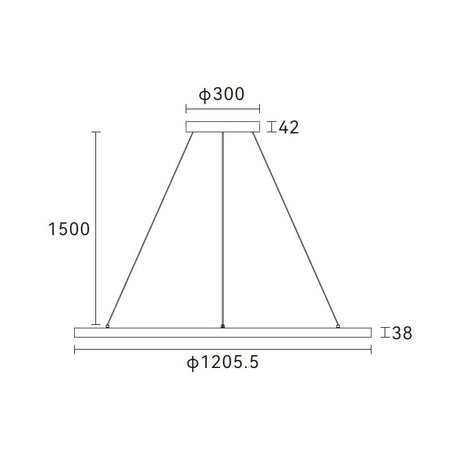 DOTLUX LED-Pendelleuchte AURA max. 12W 4000K 1205mm DALI-2 POWERselect