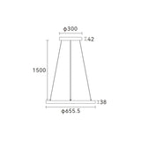 DOTLUX LED-Pendelleuchte AURA max. 60W 4000K 655mm DALI-2 POWERselect