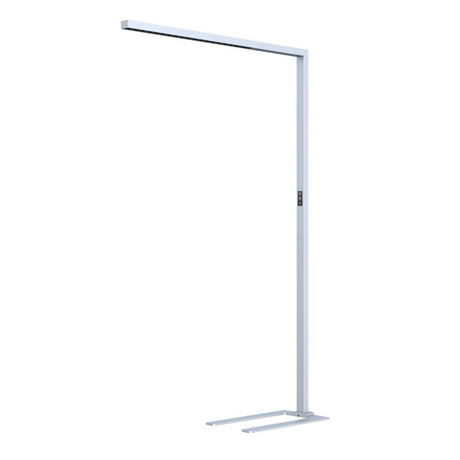 DOTLUX LED-Stehleuchte STYLEbutler 80W 4000K tageslichtabhängige Dimmung silber