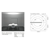 DOTLUX LED-Stehleuchte STYLEbutler 80W 4000K tageslichtabhängige Dimmung weiß