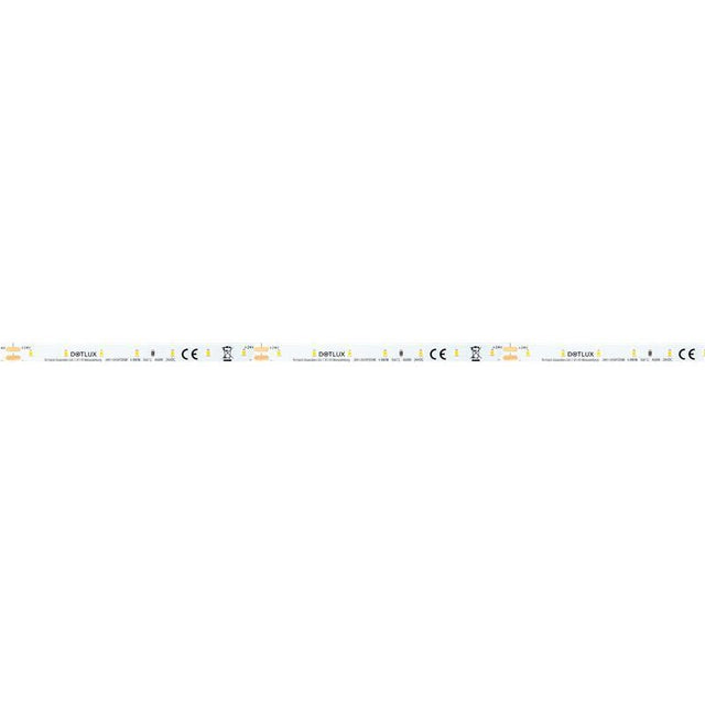 DOTLUX LED-Streifen 24W 8mm 2700K IP20 5m-Rolle inkl. 50cm Anschlusskabel beidseitig