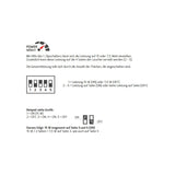 DOTLUX LED-Wandleuchte WAY 15cm 7,5/15W 3000K