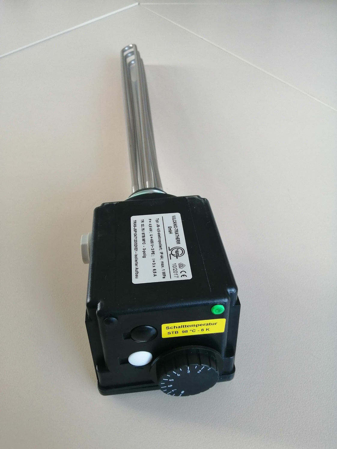 Einschraubheizkörper Triatherm 9 kW elektropoliert