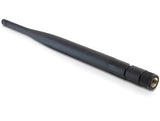 Delock WLAN 802.11 b/g/n Antenne RP-SMA Stecker 5 dBi omnidirektional mit Kippgelenk schwarz
