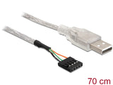 Delock Kabel USB 2.0-A Stecker auf Pfostenstecker