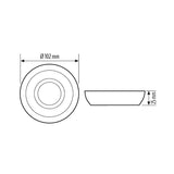 ESYLUX Abdeckrahmen ws Ersatzteil BASIC COVER 8 IP54 WH