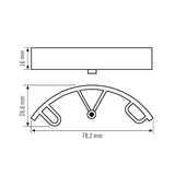 ESYLUX Montagewinkel ws Zubehör BASIC SPACER WH