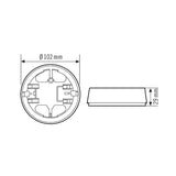 ESYLUX Montageset ws Zubehör BASIC MOUNTING BOX IP20 SM WH