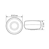 ESYLUX Bewegungsmelder 180-360° AP ws Basic MD 360/8 SMB BWM IP40 2300W