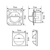 ESYLUX Bewegungsmelder 0-180° UP ws BWM Basic MD 180i/16 Set EXX IP40 fernb