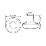 ESYLUX Bewegungsmelder 180-360° EB ws MD 360/8 Basic FM BWM IP40 2300W