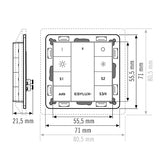 ESYLUX Controll-Panel IP20 Push Button x8 ELC